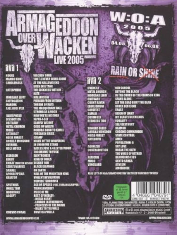 その他 Armageddon Over Wacken [DVD] Armageddon Over Wacken DVD 2005 | Wacken Open Air